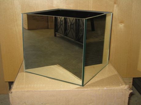 large square mirrored boxes