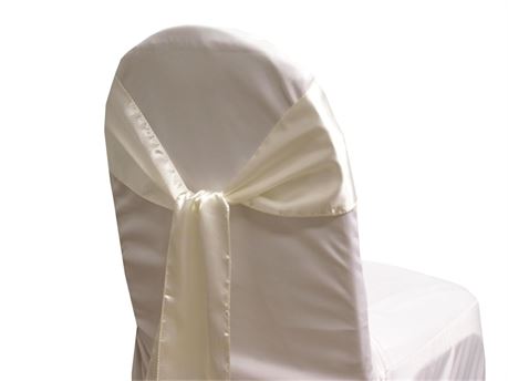 80 pieces stain ivory chair sash