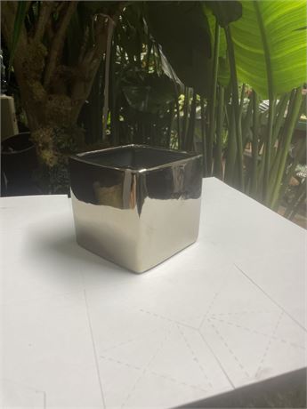 4"x4" chrome finish ceramic cubes